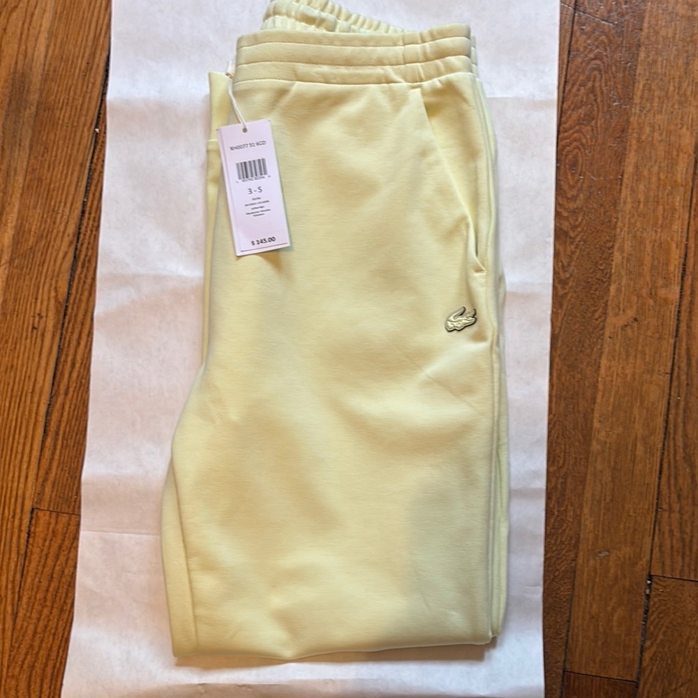Lacoste women neon green Sweatpants
